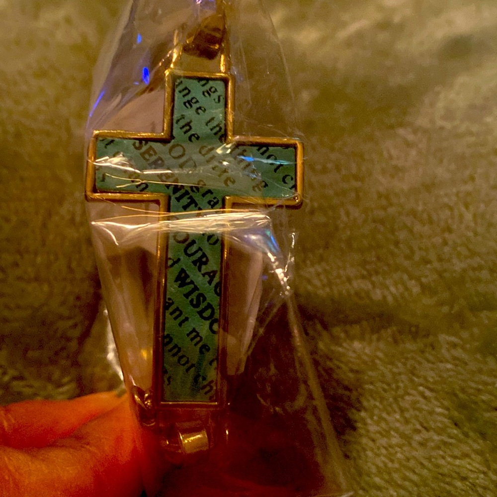 Cross serenity prayer bracelet!
